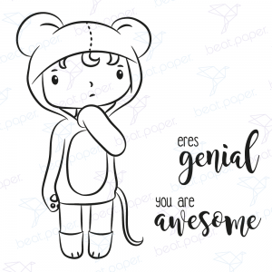 Diseño digital para colorear, scrapbook o manualidades