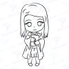 Diseño digital de Harry Potter para colorear, scrapbook o manualidades