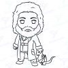 Diseño digital de Harry Potter para colorear, scrapbook o manualidades