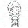 Diseño digital para colorear, scrapbook o manualidades