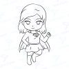 Diseño digital para colorear, scrapbook o manualidades
