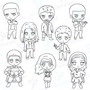 Diseño digital para colorear, scrapbook o manualidades