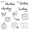Diseño digital para colorear, scrapbook o manualidades