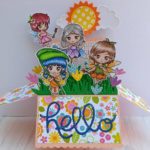 Diseño digital para colorear, scrapbook o manualidades