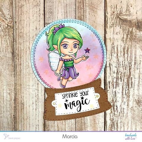 Sprinkle Magic Diseño digital para colorear, scrapbook o manualidades