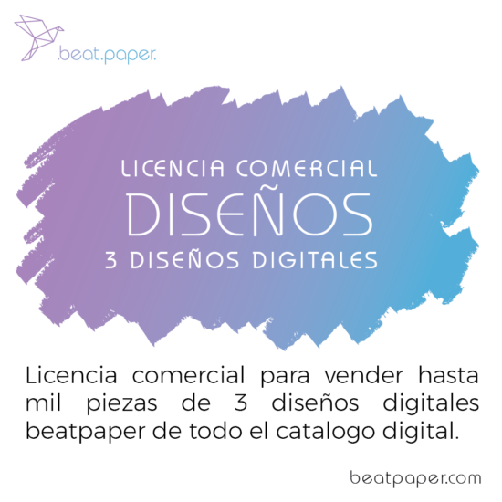 Licencia comercial 3 diseños