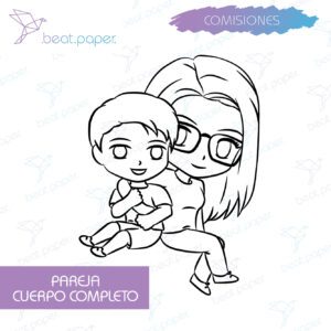 Diseño personalizado Comisiones Artista. comisiones digitales personalizadas en estilo cute kawaii para colorear