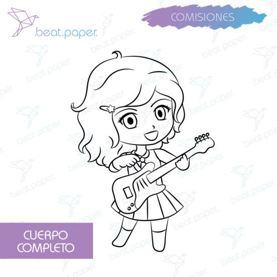 Diseño personalizado Comisiones Artista comisiones digitales personalizadas en estilo cute kawaii para colorear