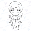 Diseño digital de Frozen para colorear, scrapbook o manualidades