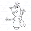 Diseño digital de Frozen para colorear, scrapbook o manualidades