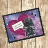 Tarjeta de Darth Vader Diseño digital para colorear, scrapbook o manualidades beatpaper