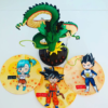 Tarjeta de goku hecho con diseños digital para colorear, scrapbook de beatpaper