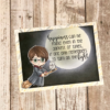 Diseño digital de Harry Potter para colorear, scrapbook o manualidades