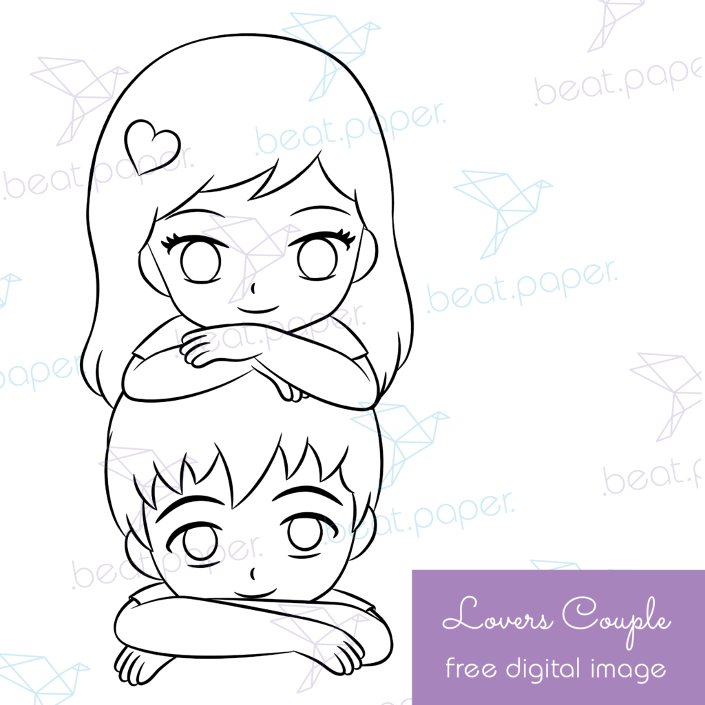 Sello digital gratis para colorear, scrapbook o manualidades