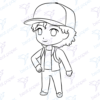 Diseño digital de stranger things para colorear, scrapbook o manualidades