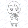 Diseño digital de stranger things para colorear, scrapbook o manualidades