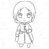 Diseño digital de Boromir para colorear, scrapbook o manualidades