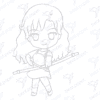Diseño digital de zodiaco Sagitario para colorear, scrapbook o manualidades