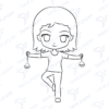 Diseño digital de zodiaco Libra para colorear, scrapbook o manualidades