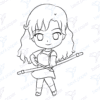 Diseño digital de zodiaco Sagitario para colorear, scrapbook o manualidades