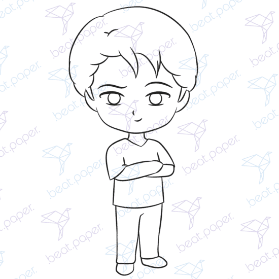 Joey Diseño digital de la serie de tv friends para colorear, scrapbook o manualidades