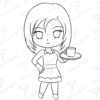 Rachel Diseño digital de la serie de tv friends para colorear, scrapbook o manualidades