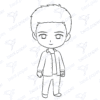 Ross Diseño digital de la serie de tv friends para colorear, scrapbook o manualidades