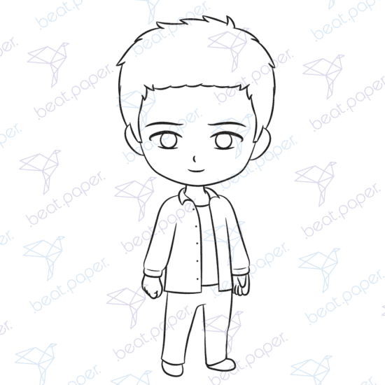 Ross Diseño digital de la serie de tv friends para colorear, scrapbook o manualidades