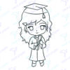 Diseño digital de Graduación para colorear, scrapbook o manualidades